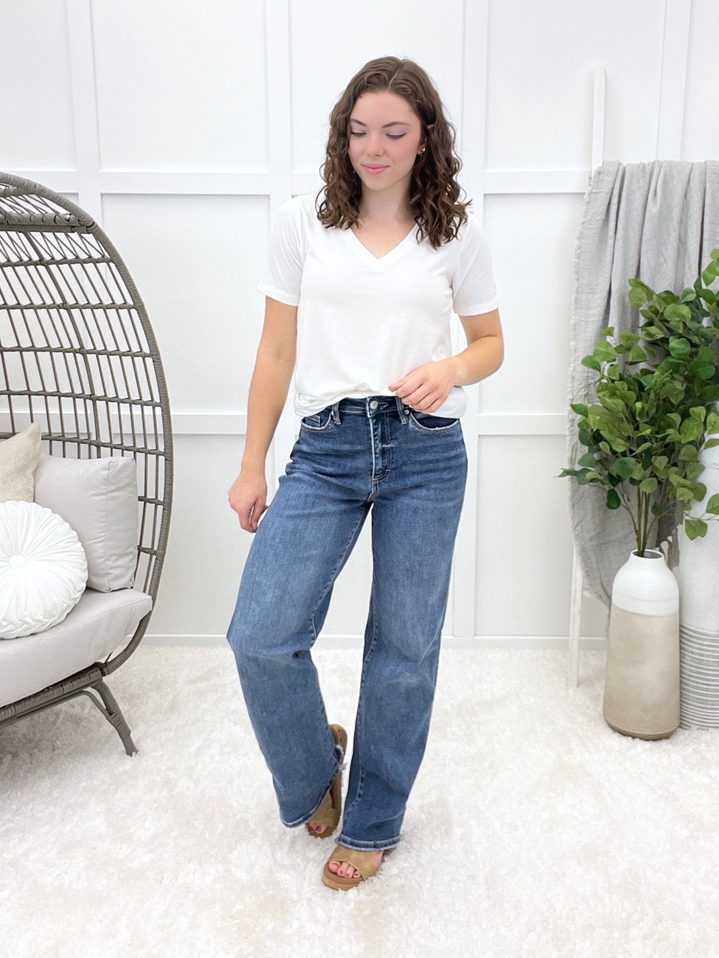 Liora Relaxed Straight Leg Jeans