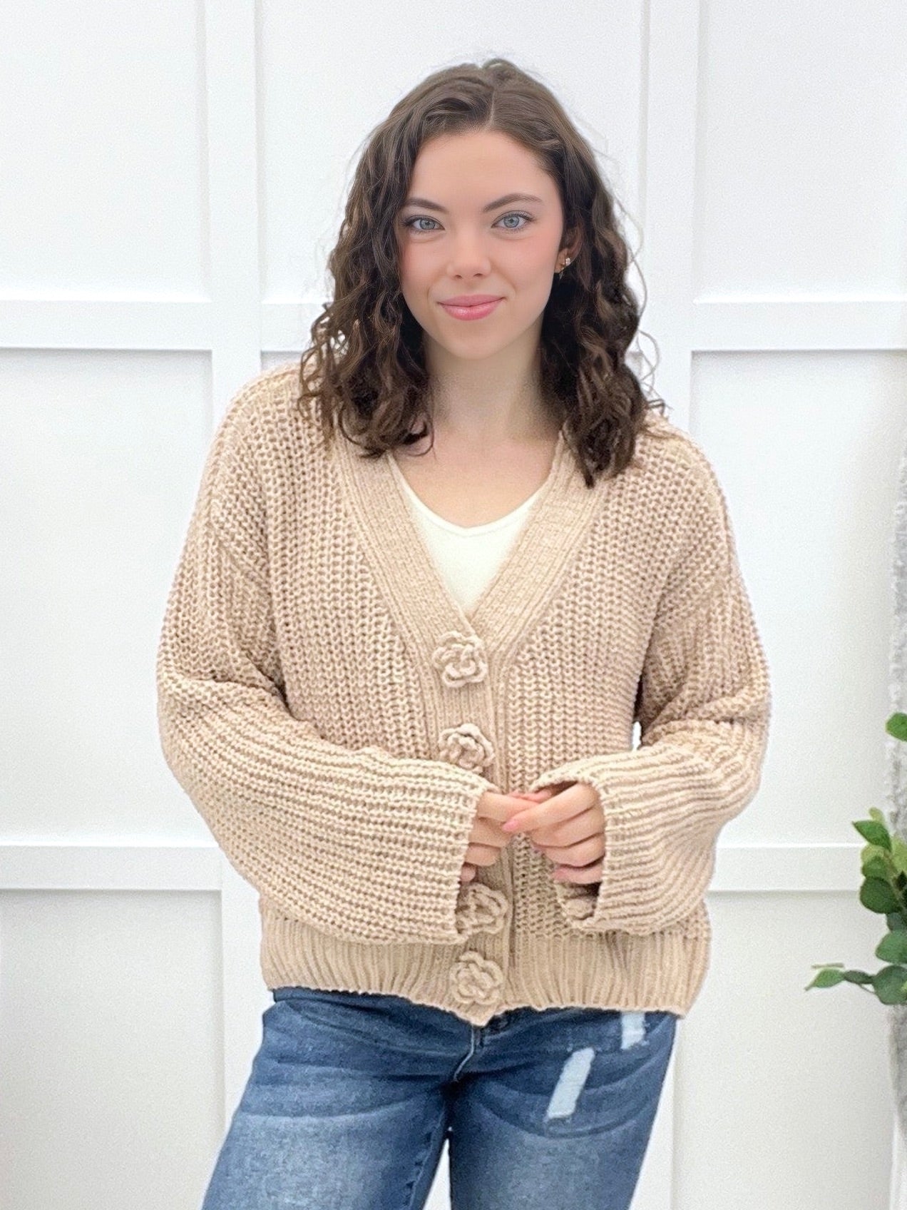 The Sweet Serenity Cardigan - Latte