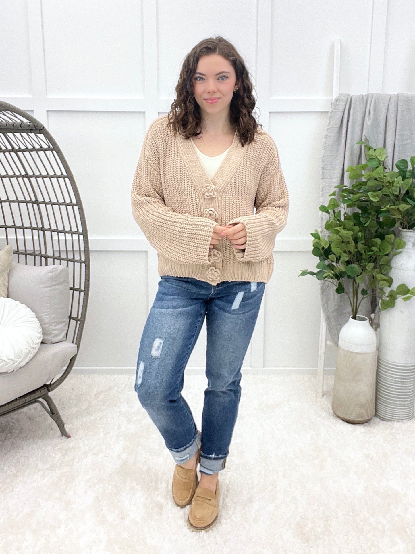 The Sweet Serenity Cardigan - Latte
