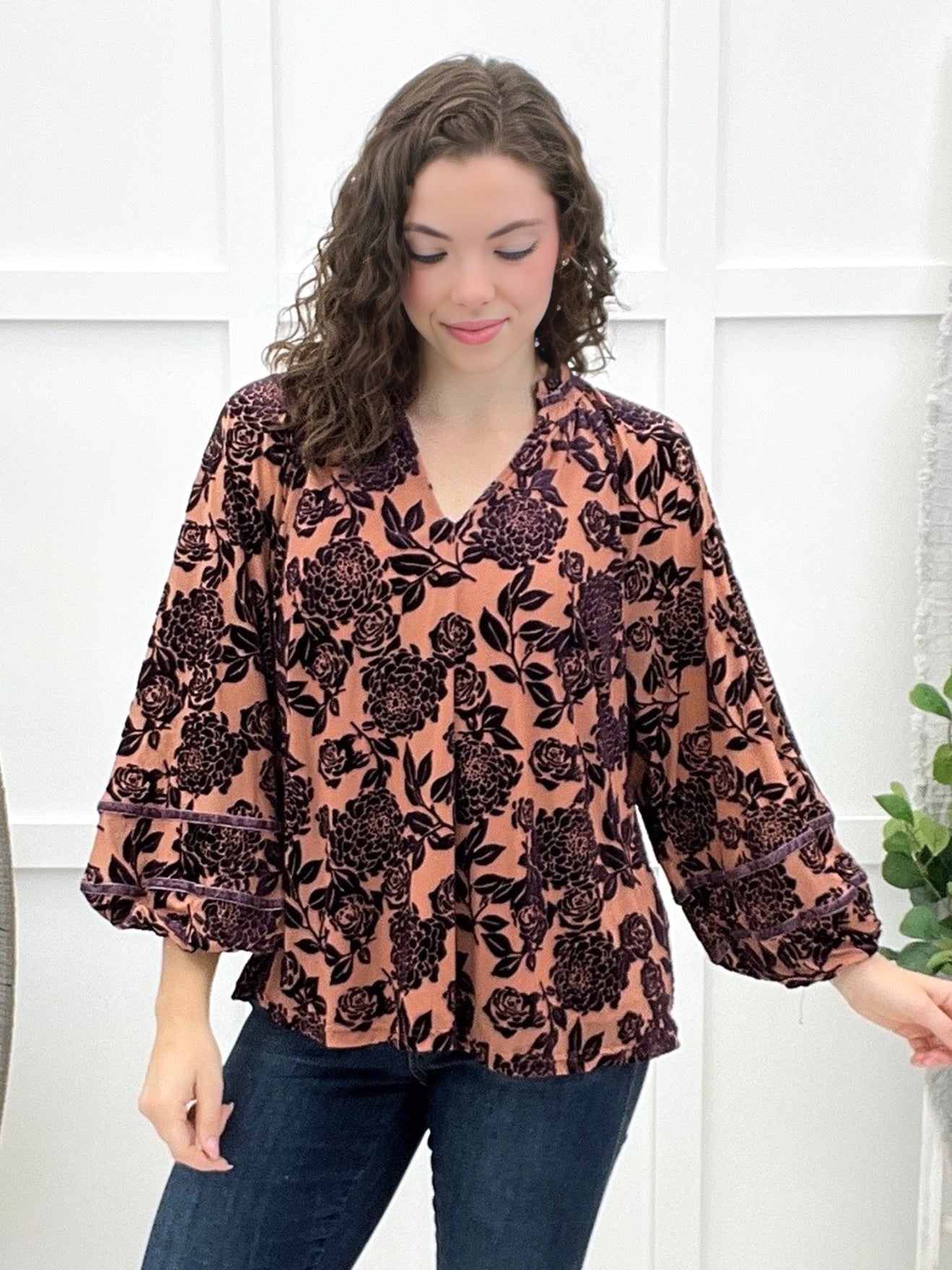 Elegant Blooms Top