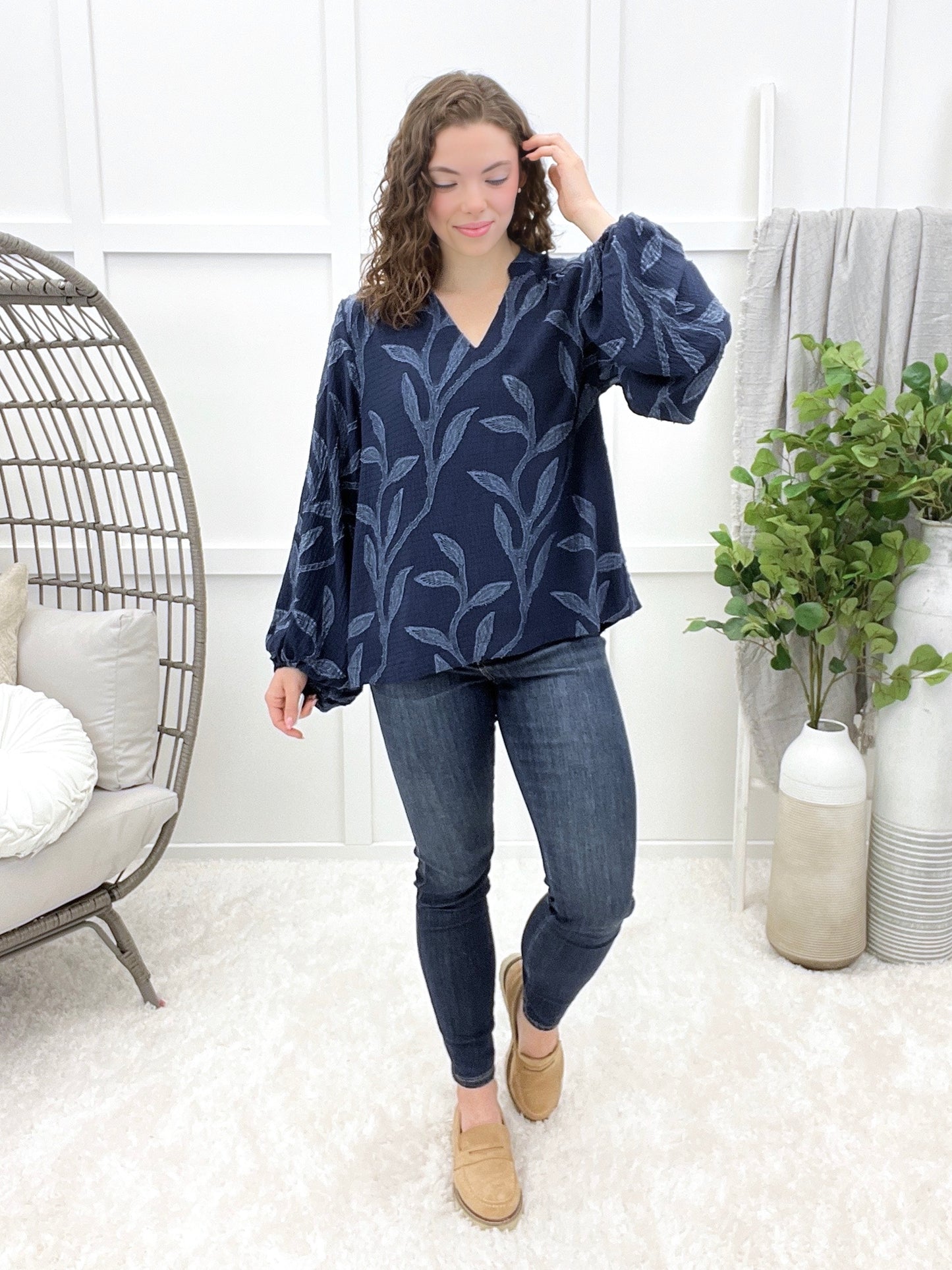 Enchanted Dreams Top - Navy