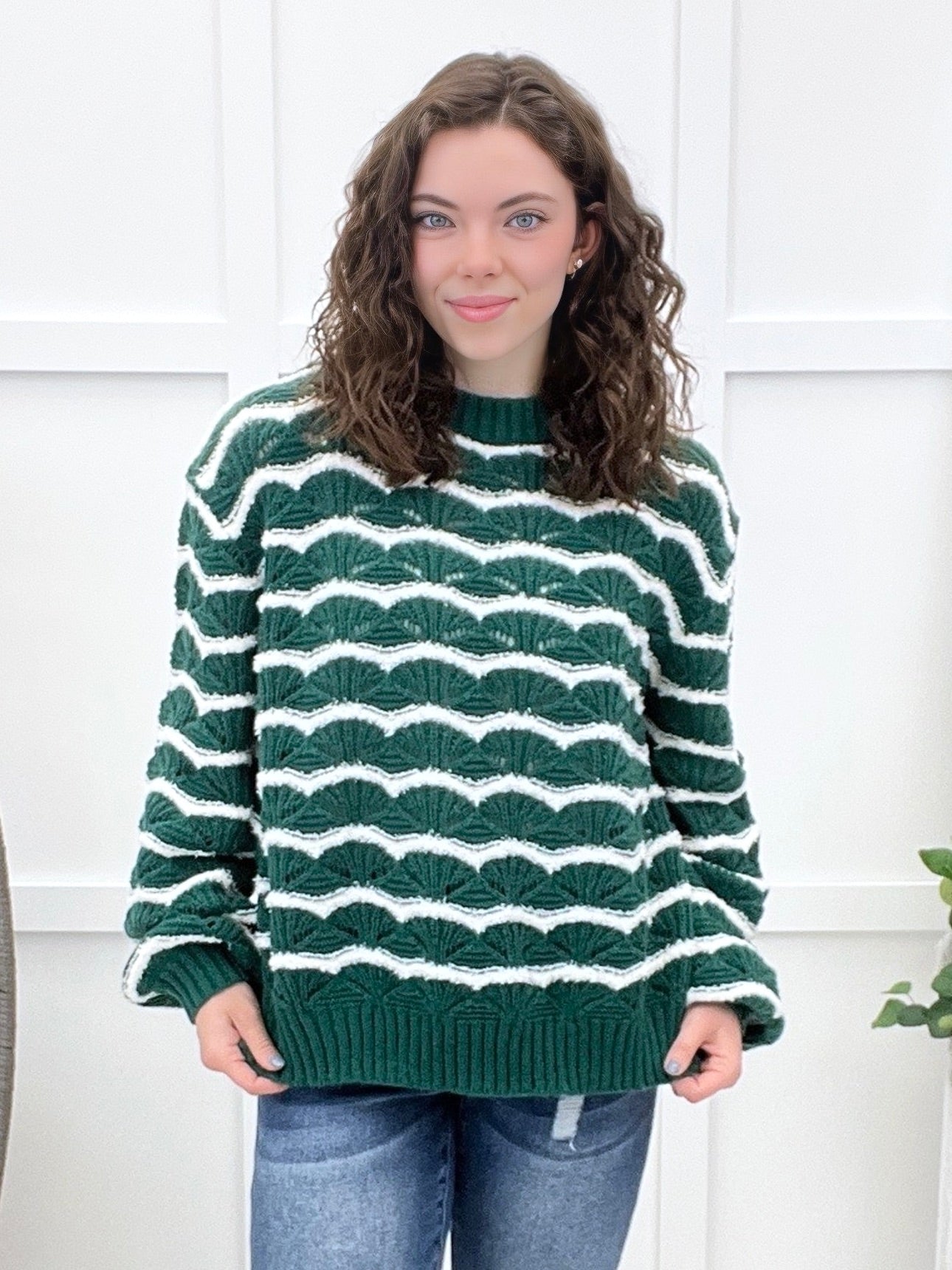 Dear Scarlett Time Of The Year Sweater - Green