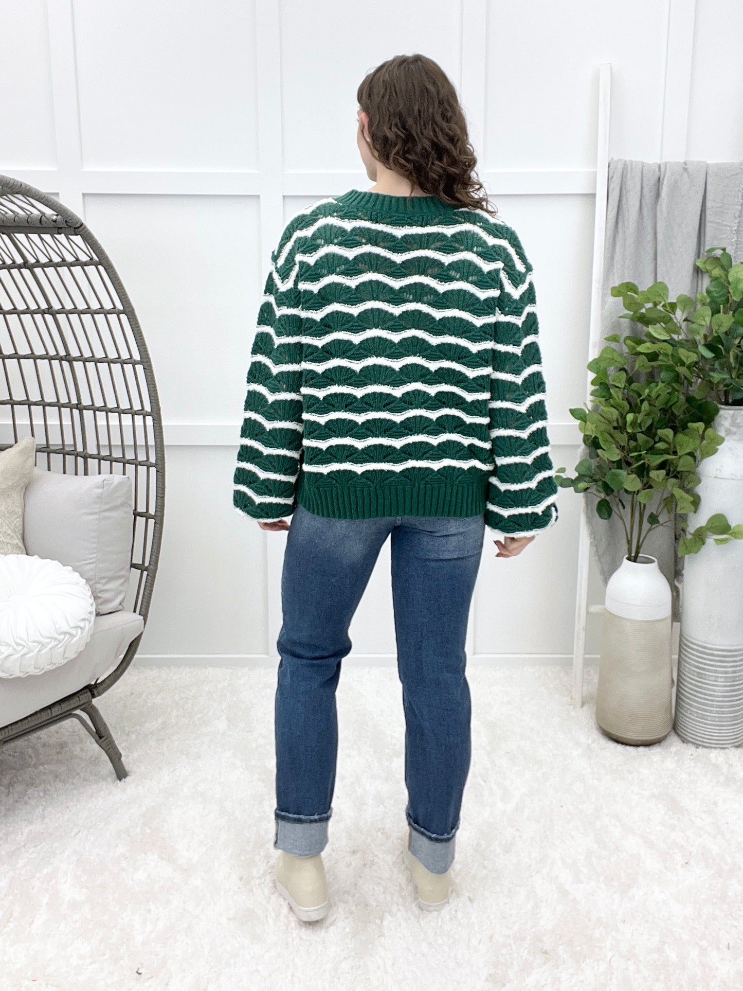 Dear Scarlett Time Of The Year Sweater - Green