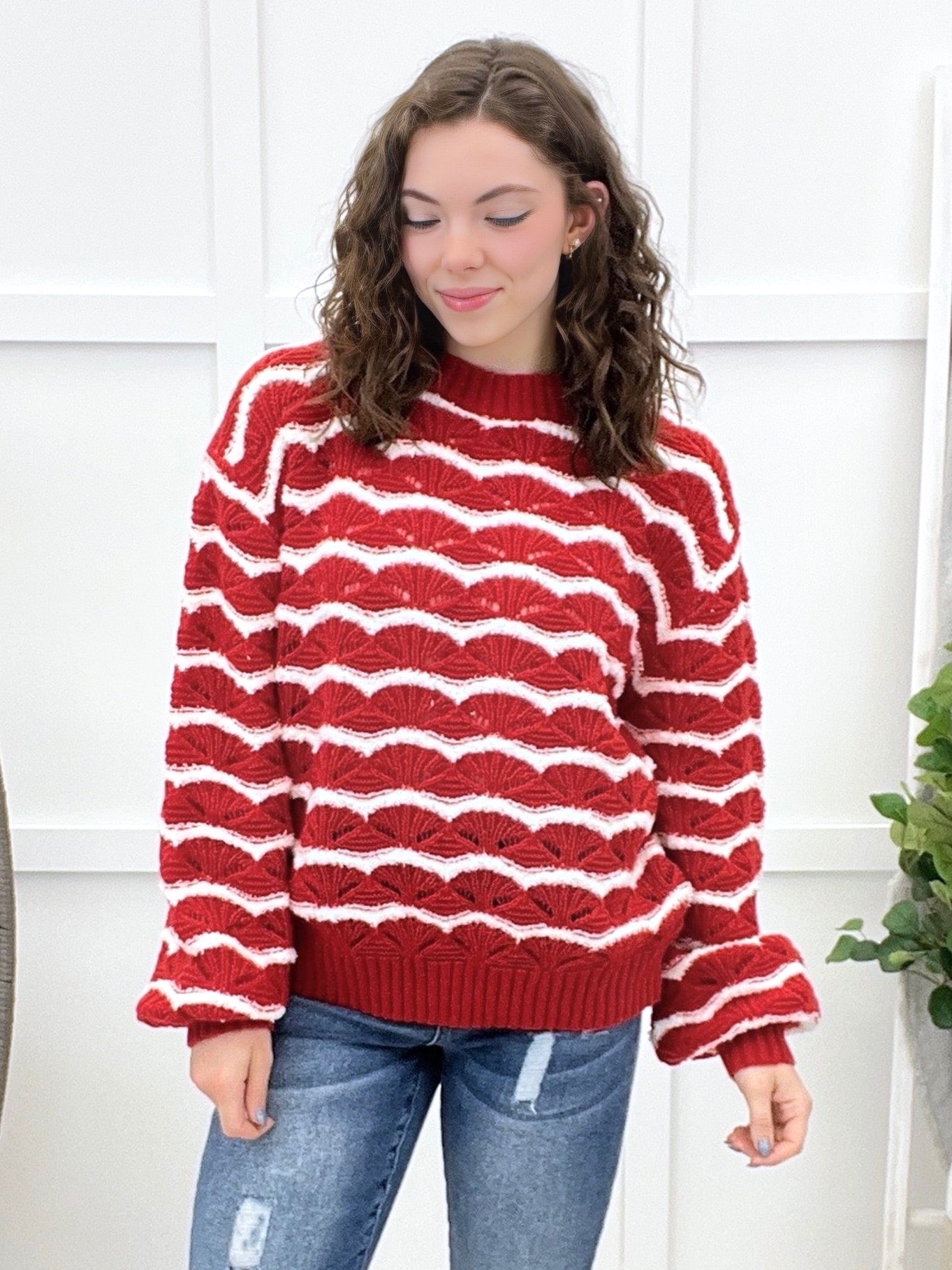 Dear Scarlett Time Of The Year Sweater - Red