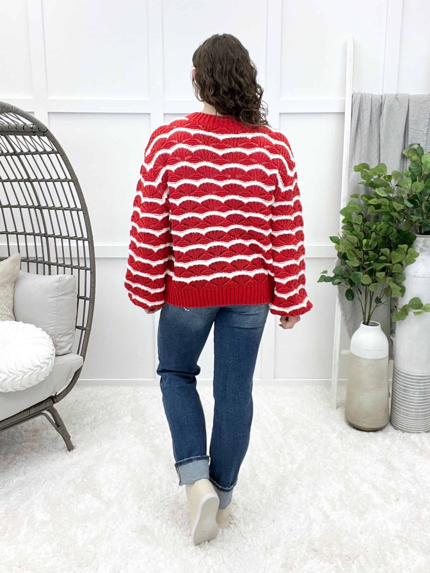 Dear Scarlett Time Of The Year Sweater - Red