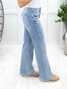 Calira Stretch Super High Rise Wide Leg Jeans