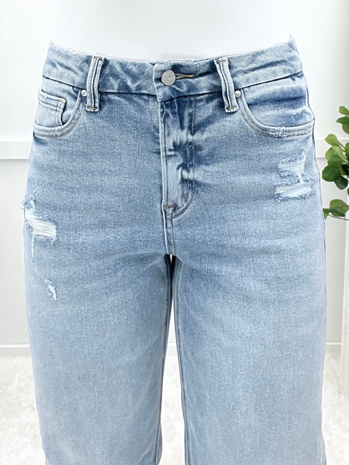 Calira Stretch Super High Rise Wide Leg Jeans