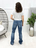 Serelina High Rise Distressed Flare Leg Jeans