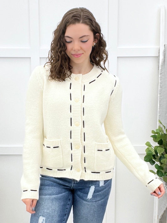 Keep It Chic Button-up Sweater