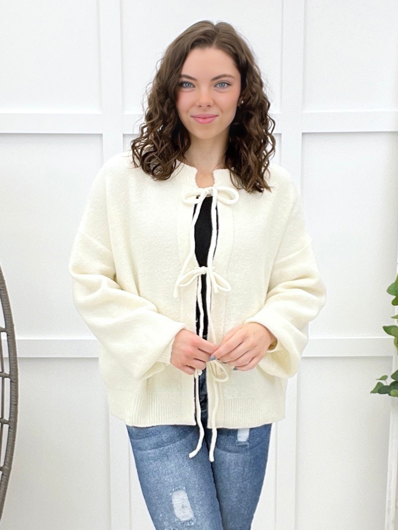 Wait For The Sun Tie-front Cardigan