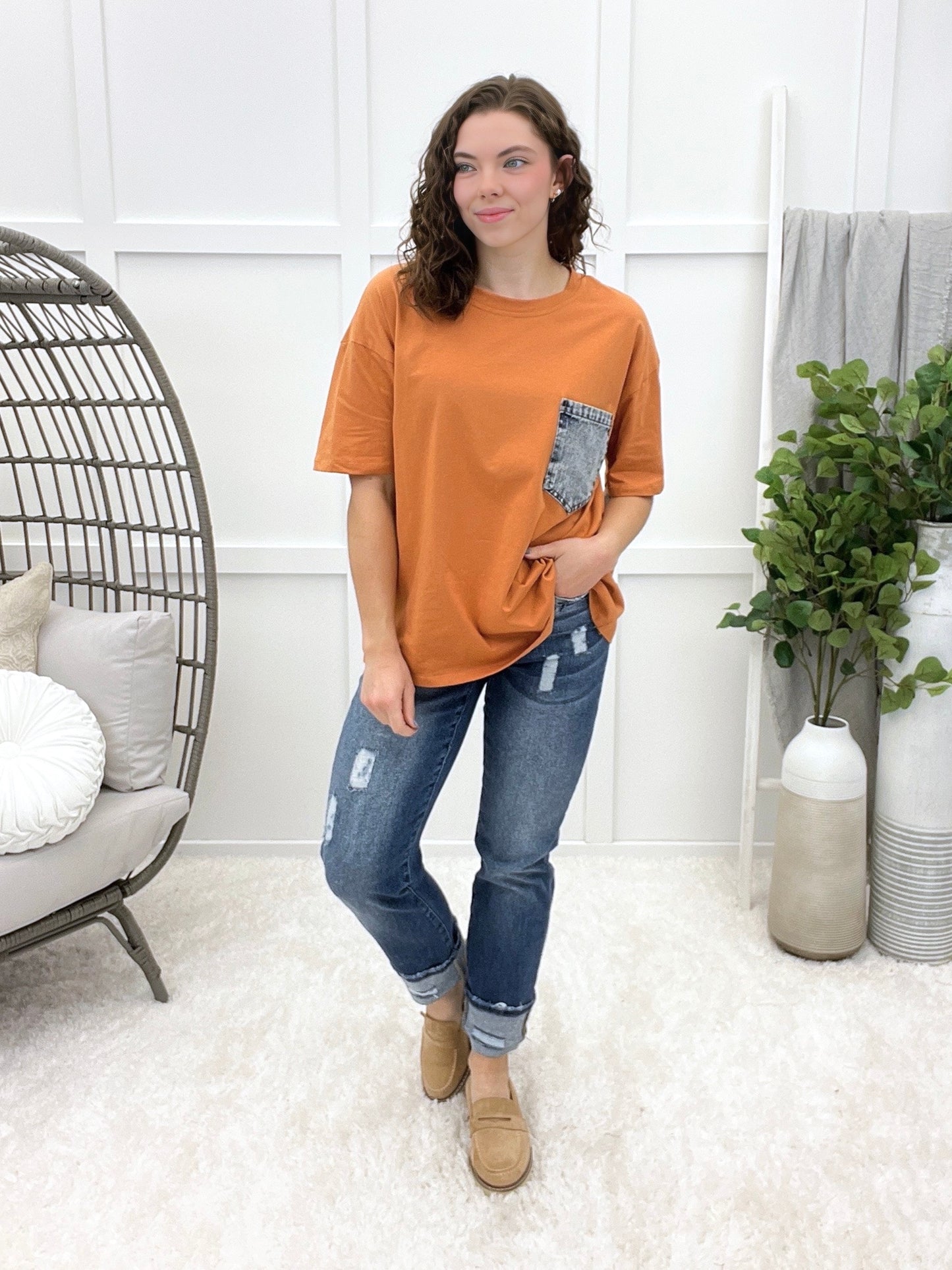 Pocketful Of Style Top - Terracotta