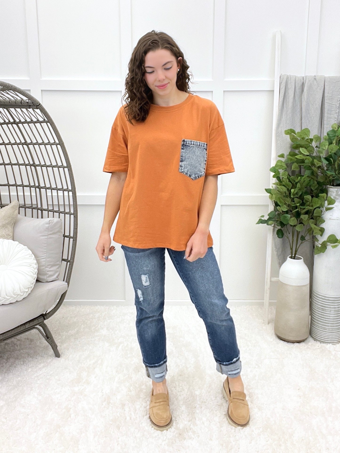 Pocketful Of Style Top - Terracotta