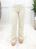 The Ava From Saige Tummy Control Straight Leg Jeans - Beige