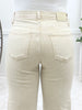 The Ava From Saige Tummy Control Straight Leg Jeans - Beige