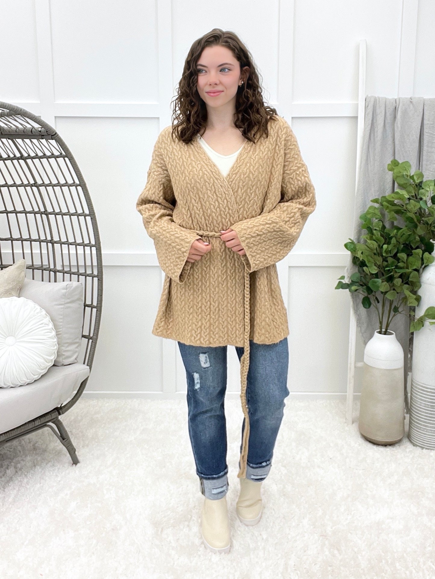Golden Hour Tie-front Cardigan