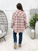 Cozy Days Red Flannel Button-up Top