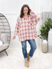Cozy Days Red Flannel Button-up Top