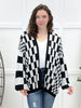 Checked Out Cardigan