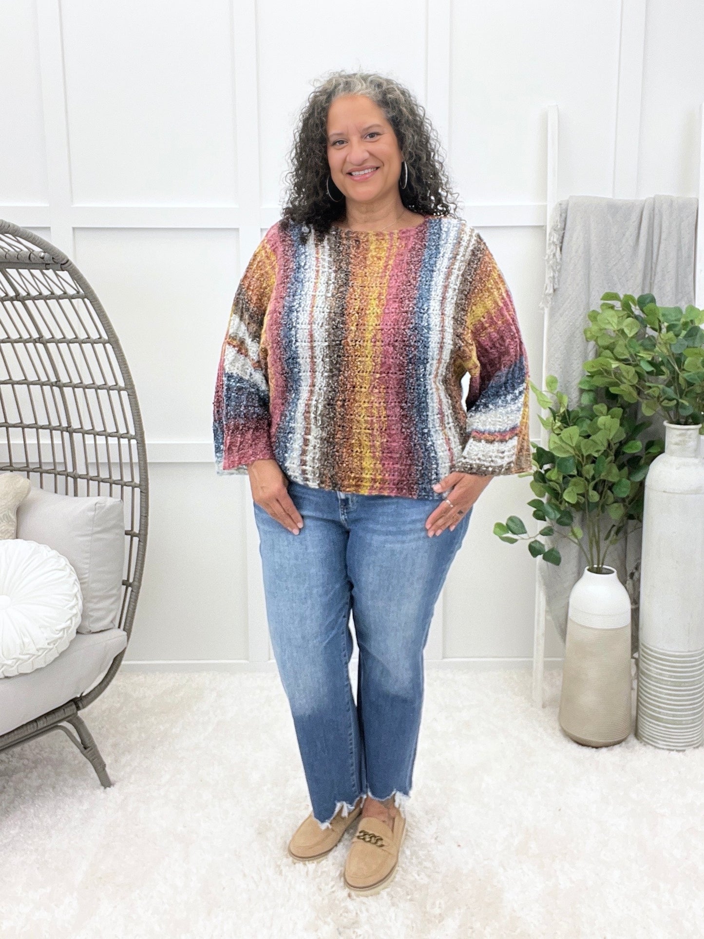 Stripes On The Horizon Sweater | 2 colors