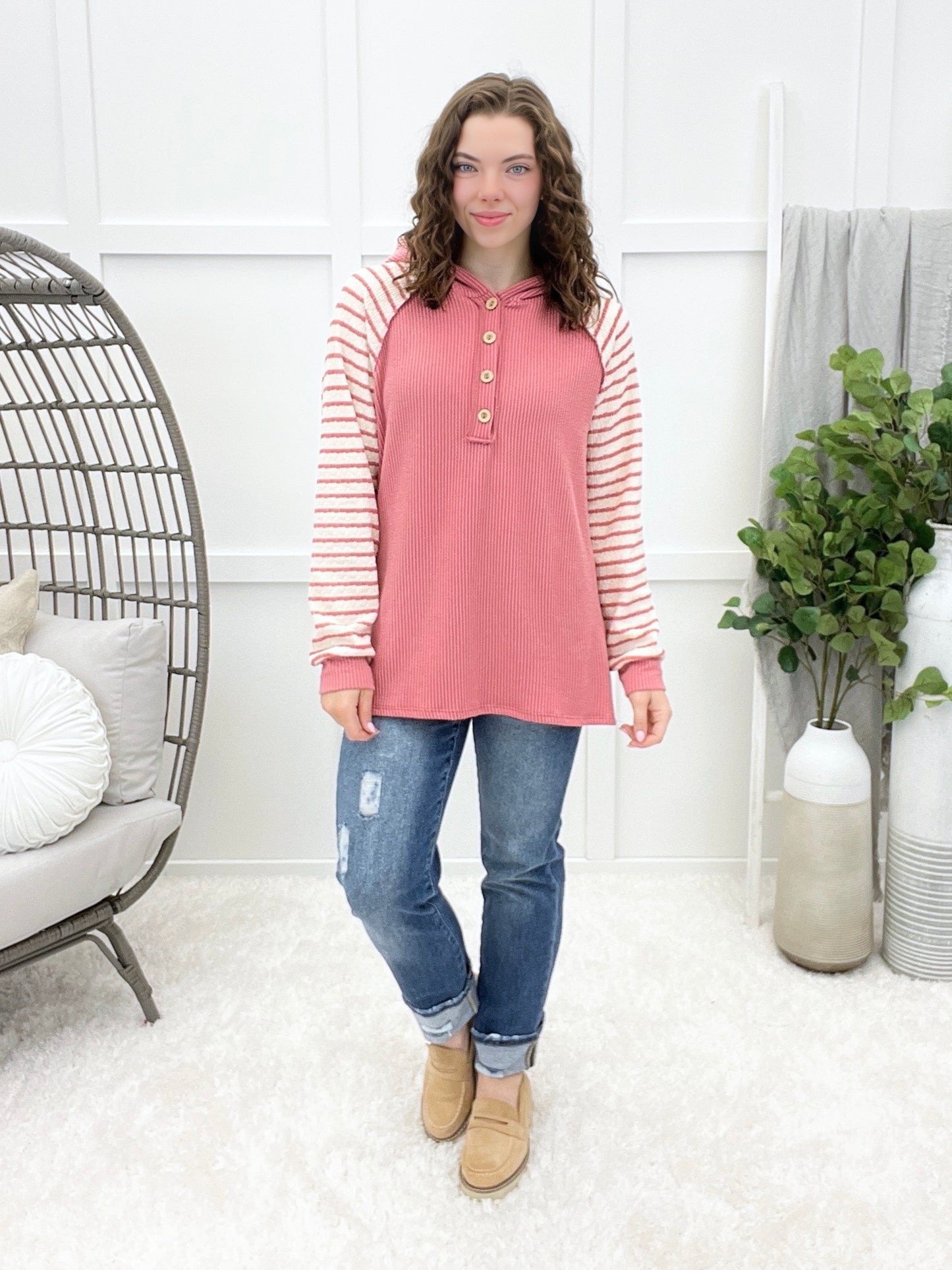 Around The Block Hooded Top