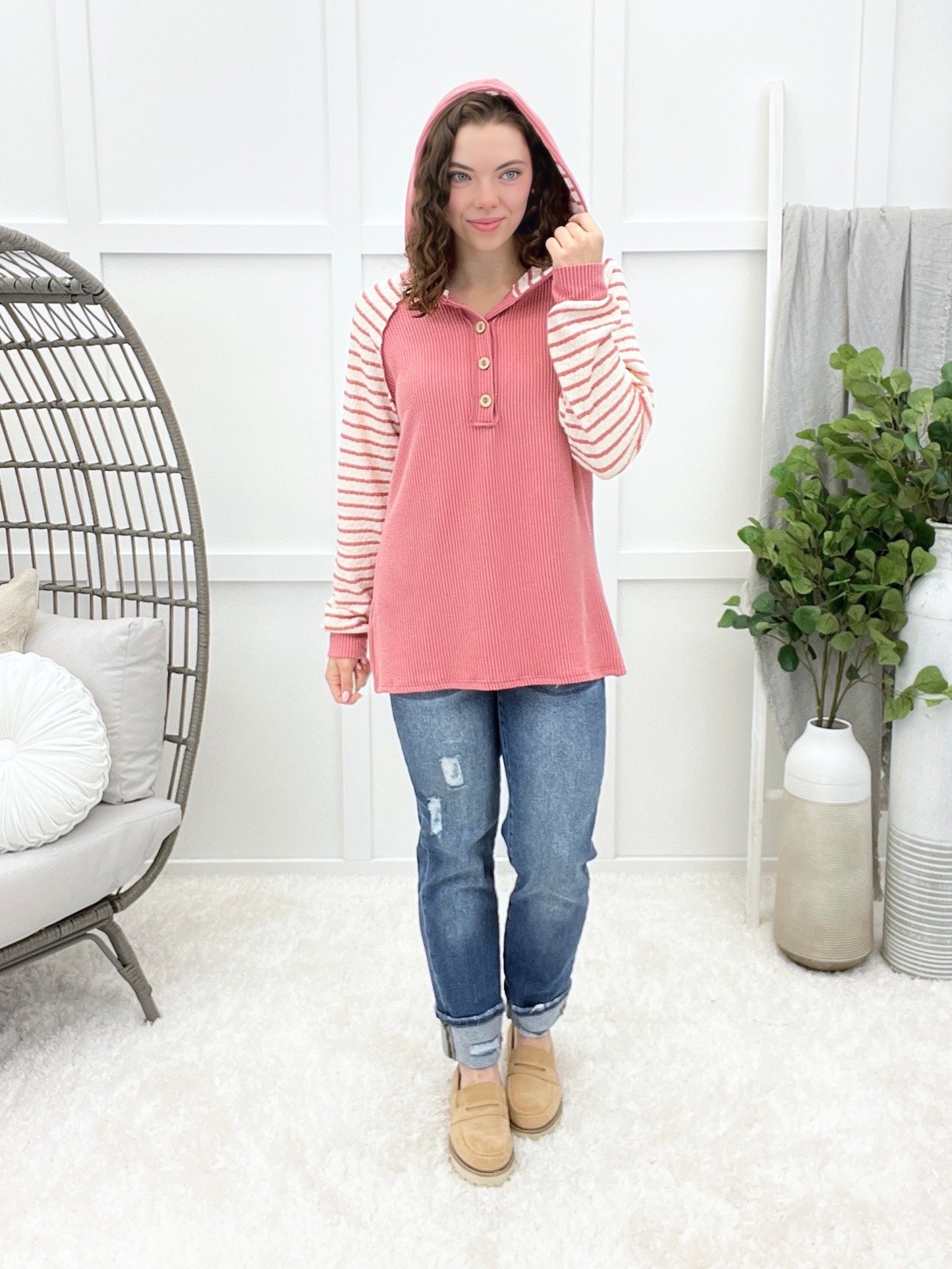 Around The Block Hooded Top