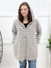 Cozy Lane Hooded Button-up Cardigan