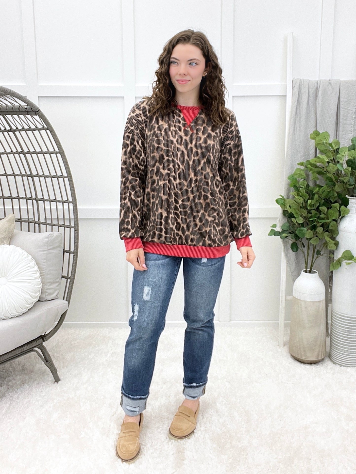 Fiercely Yours Leopard Print Top