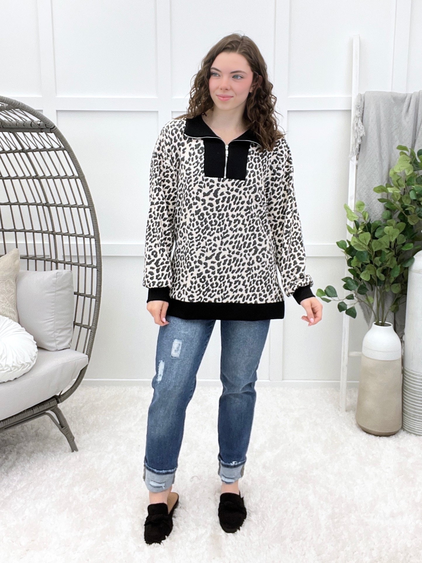 By The Wind Leopard-print Top