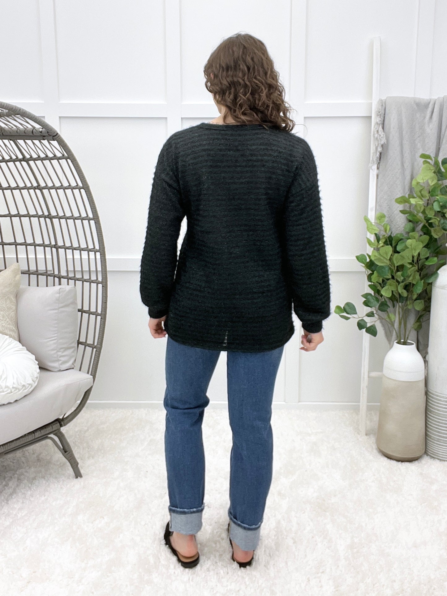 Holiday Greetings Sequin Top