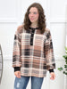Cozy Charm Plaid Henley Top