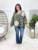 Love Is Everything Leopard-Print Sweater - Sage