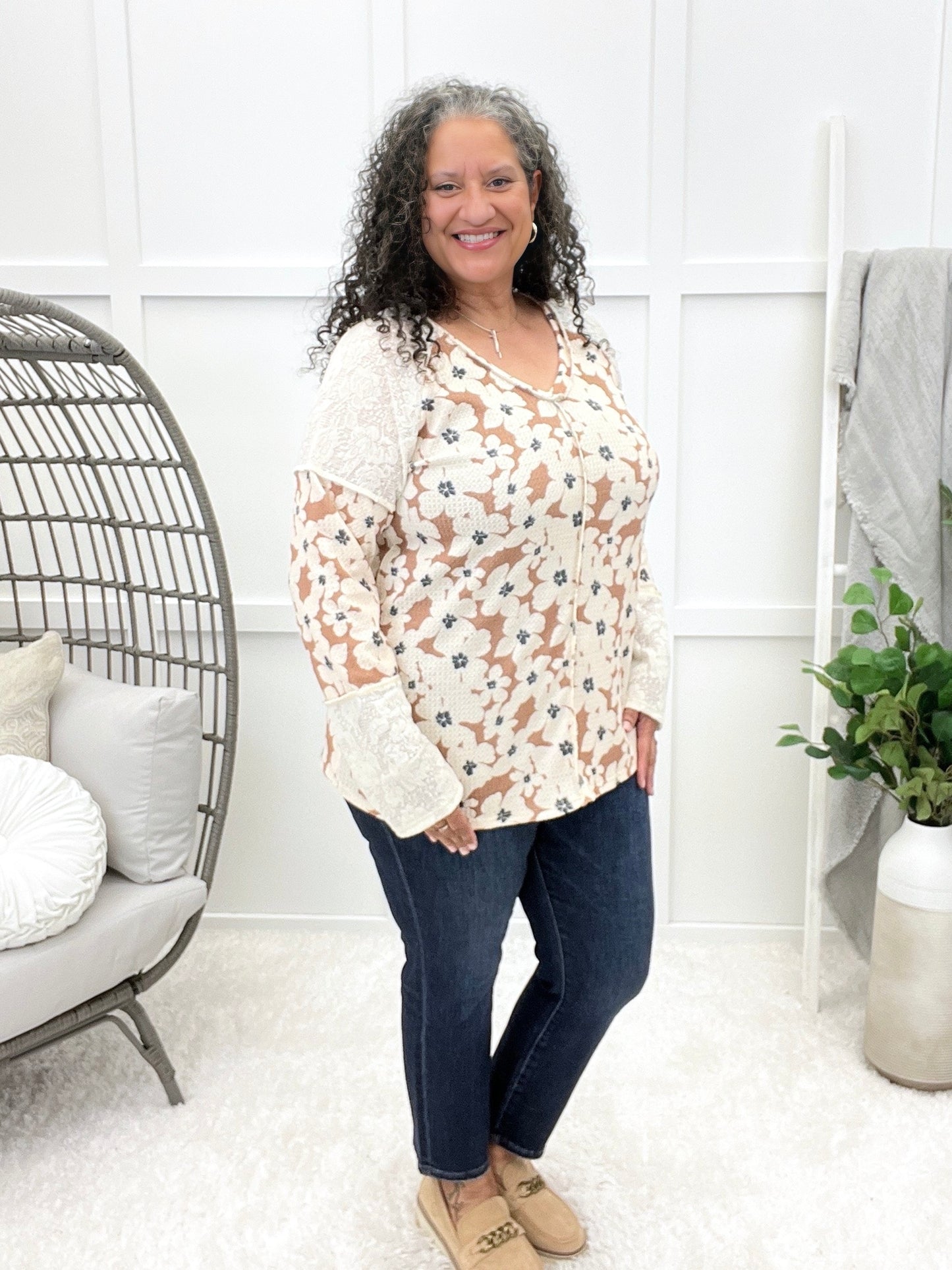 Falling For You Floral Top