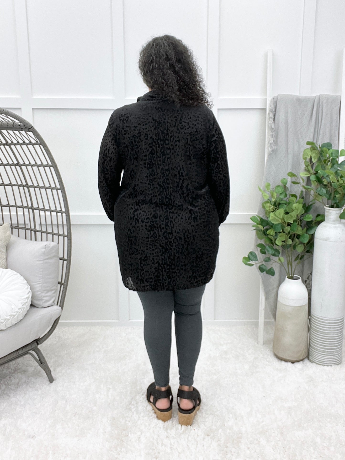 Wild In My Eyes Button-up Tunic Top