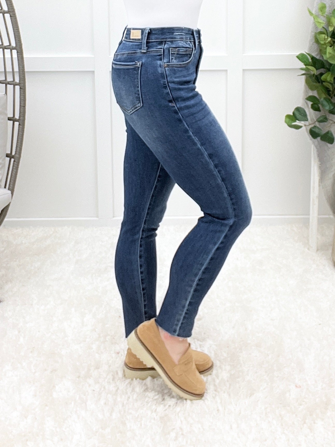 The Elizabeth From Saige High Rise Ankle Skinny Jeans