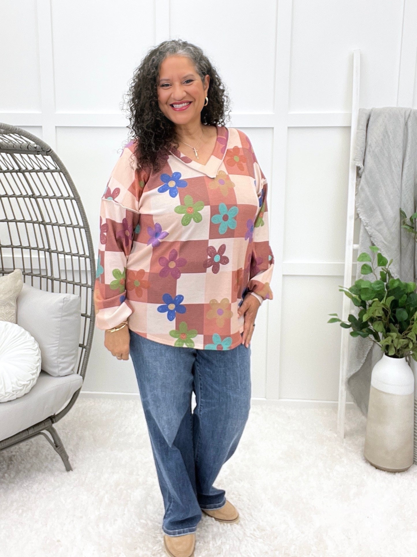 Groovy Blossoms Top
