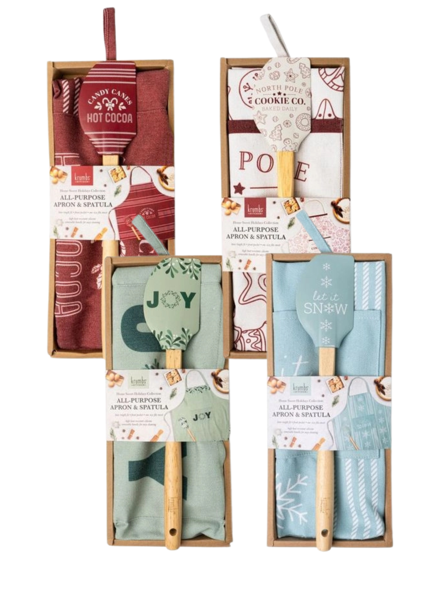 Home Sweet Holidays All-Purpose Apron & Spatula Set