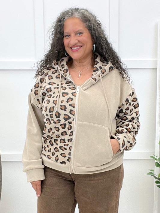 Untamed Ease Zip-Up Sweatshirt - Mocha