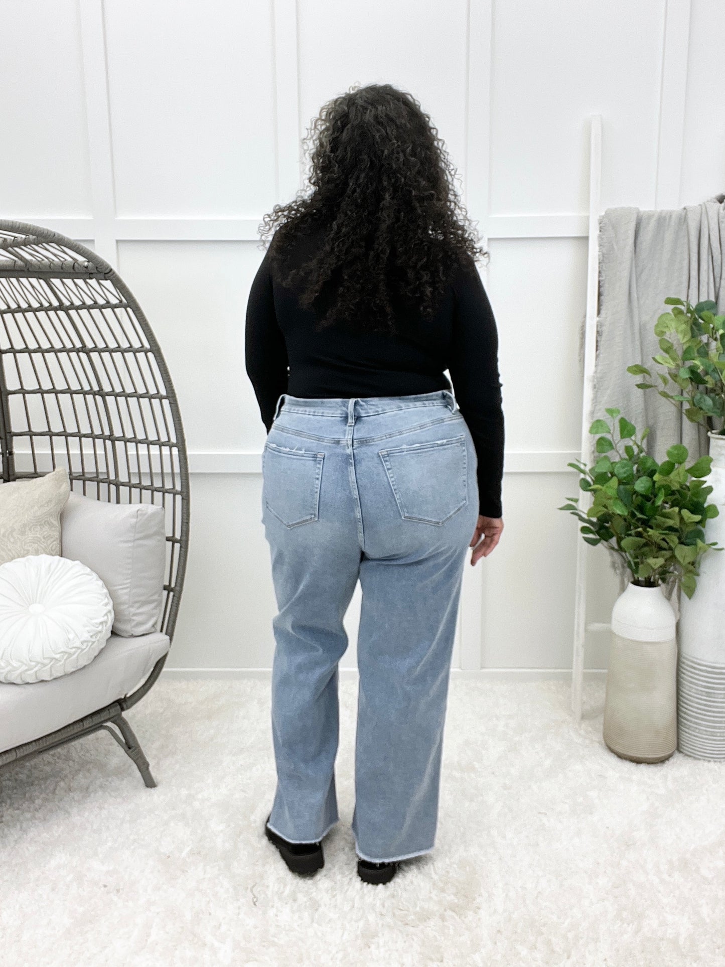Gina Super High Wide Leg Jeans