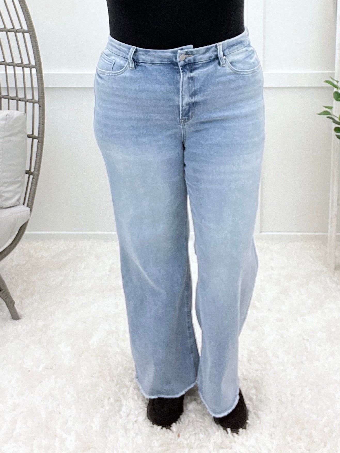 Gina Super High Wide Leg Jeans