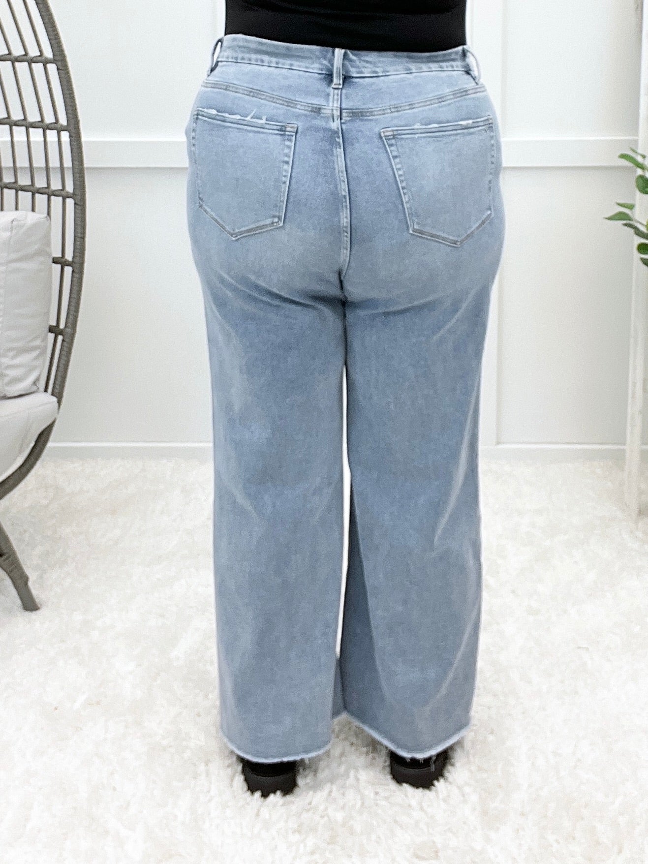 Gina Super High Wide Leg Jeans