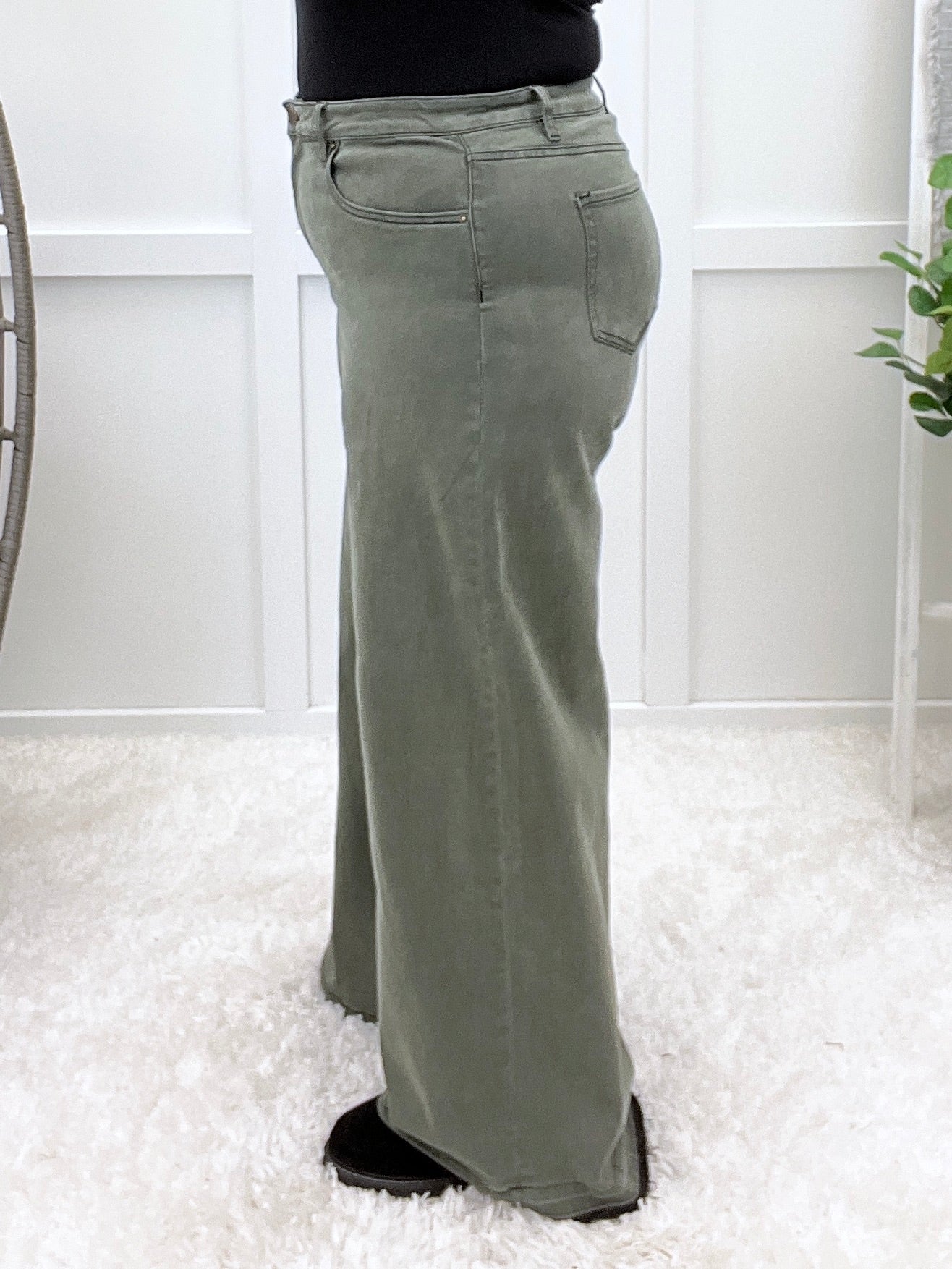 Aleah High Rise Wide Leg With Vintage Wash Jeans