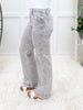 The Ava From Saige Tummy Control Straight Leg Jeans - Silver Grey