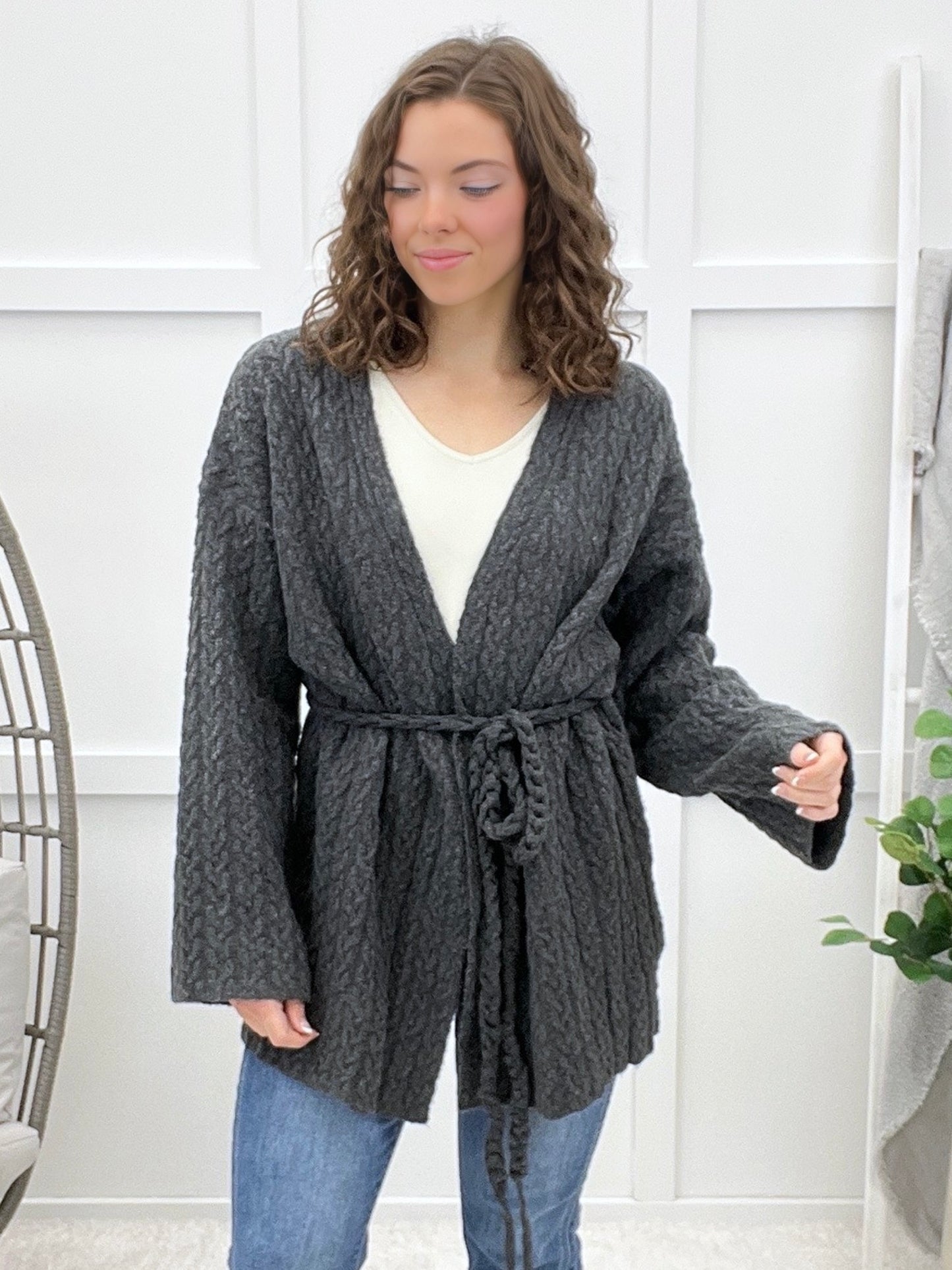 A Known Treasure Tie-front Cardigan