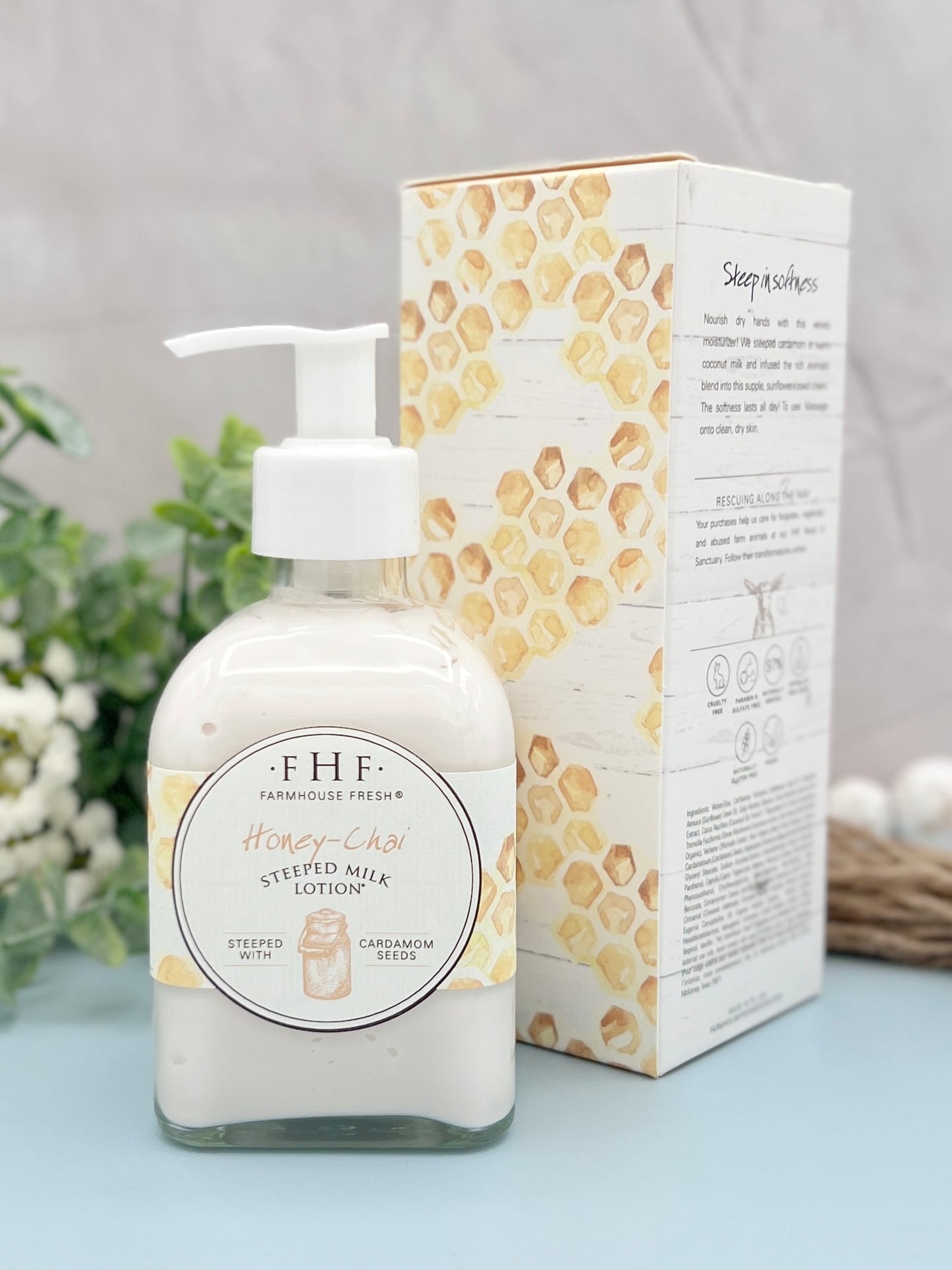 Farmhouse Fresh Honey-Chai Steeped Milk Lotion Pump Top