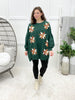 Sparkle & Bloom Poinsettia Sweatshirt Tunic