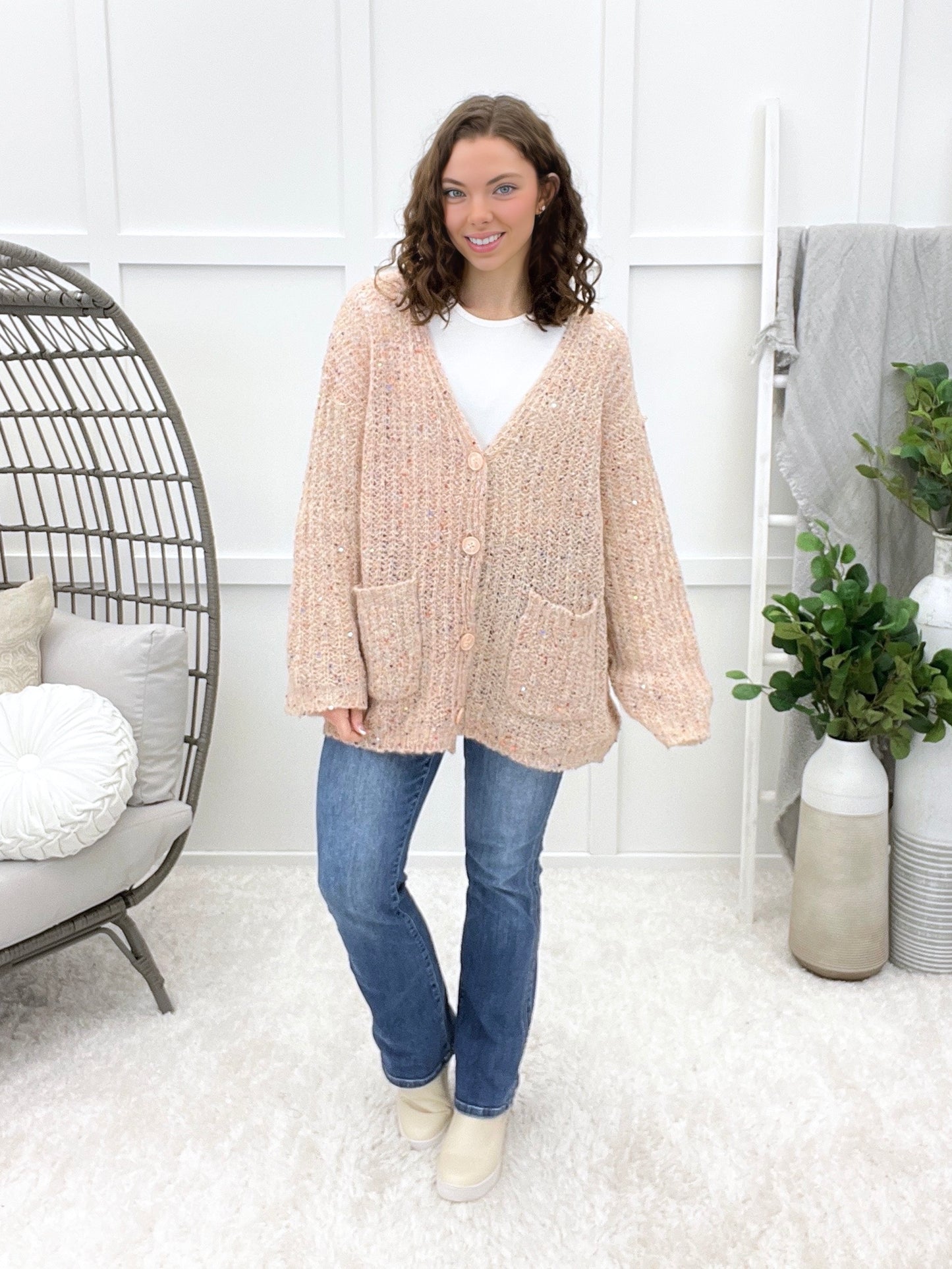 Right There Beside You Button-front Cardigan