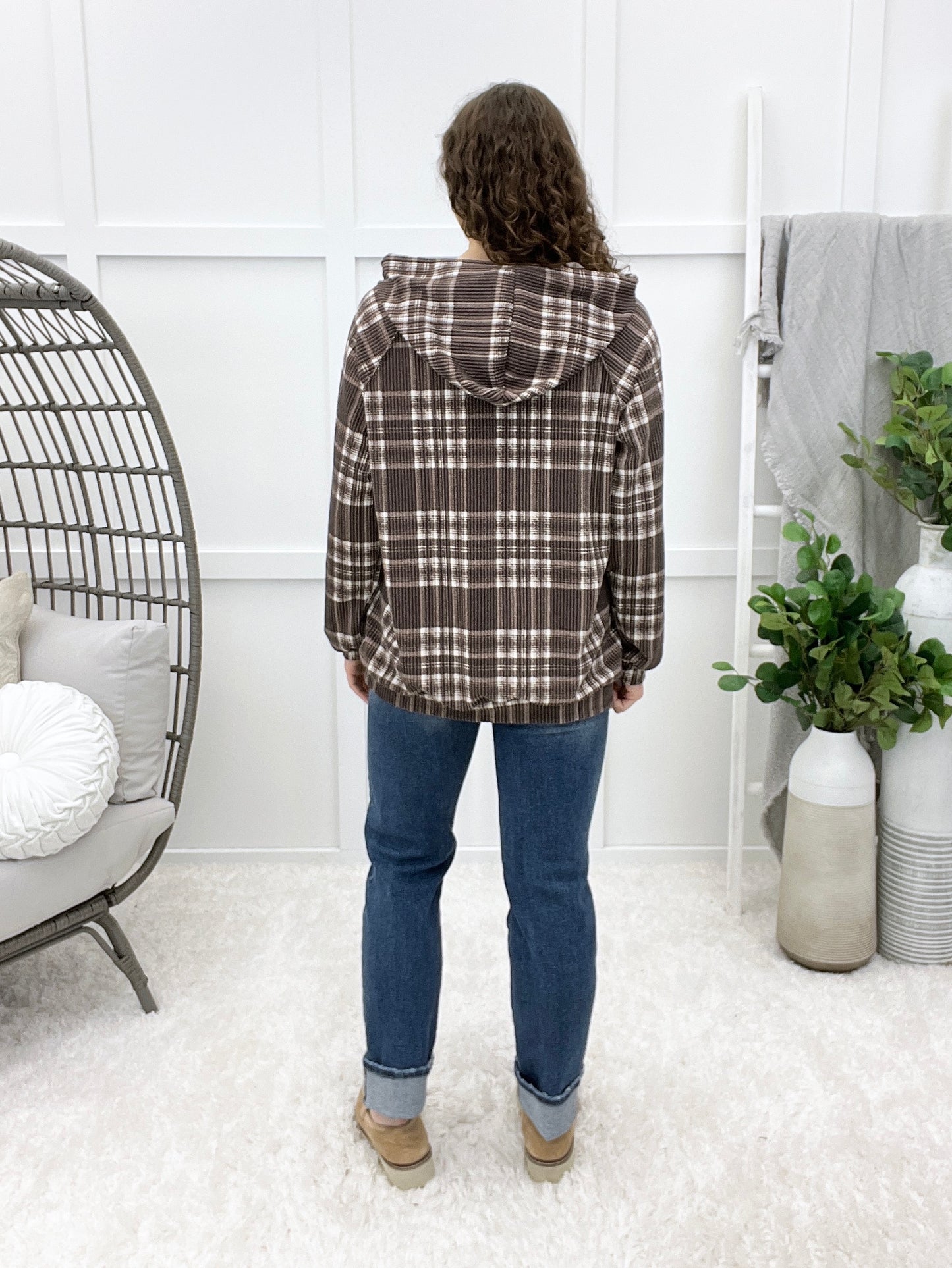 Sweeter Kind Plaid Hoodie