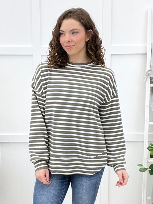 Have I Seen You Before Top - Olive