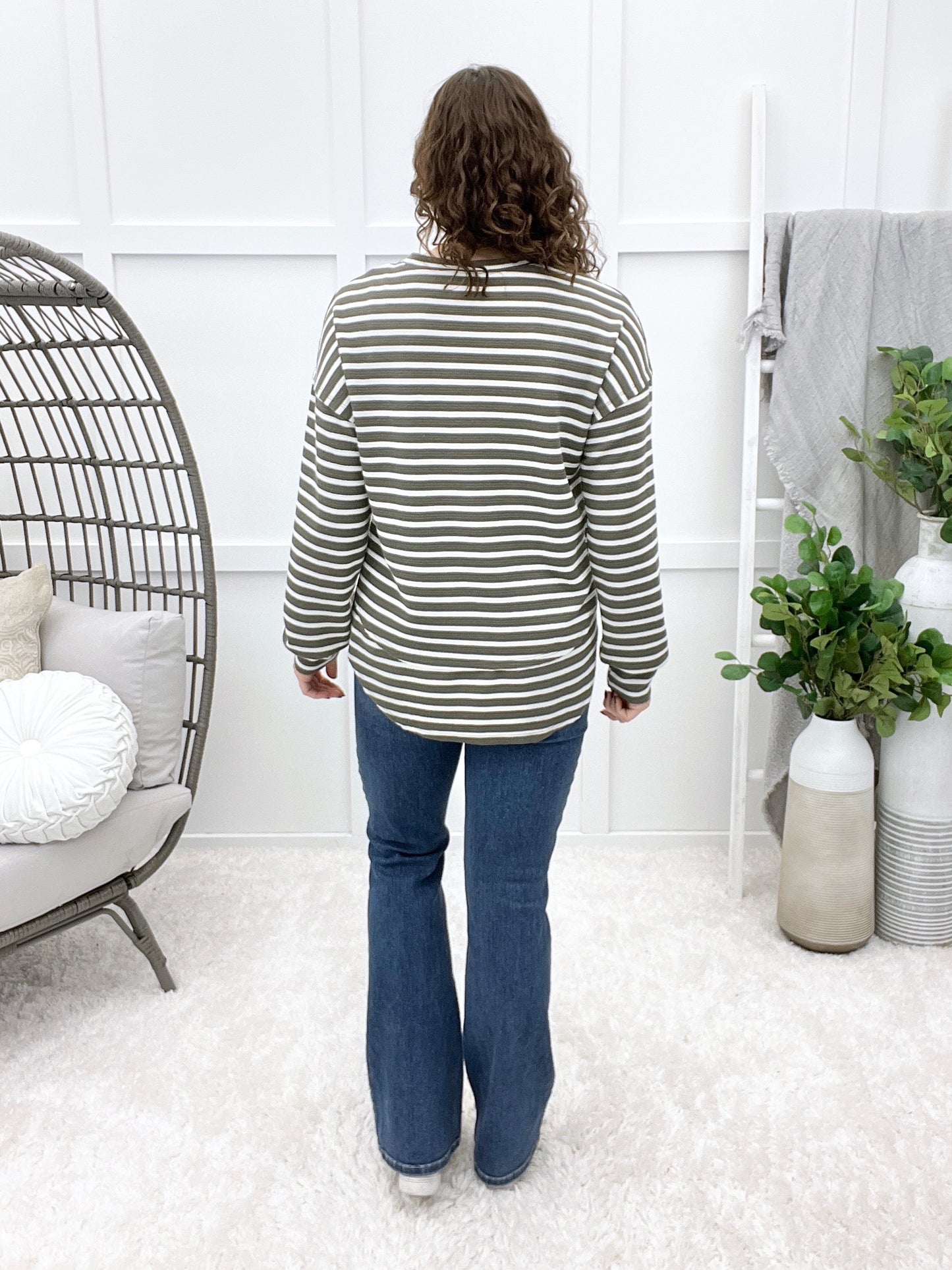 Have I Seen You Before Top - Olive