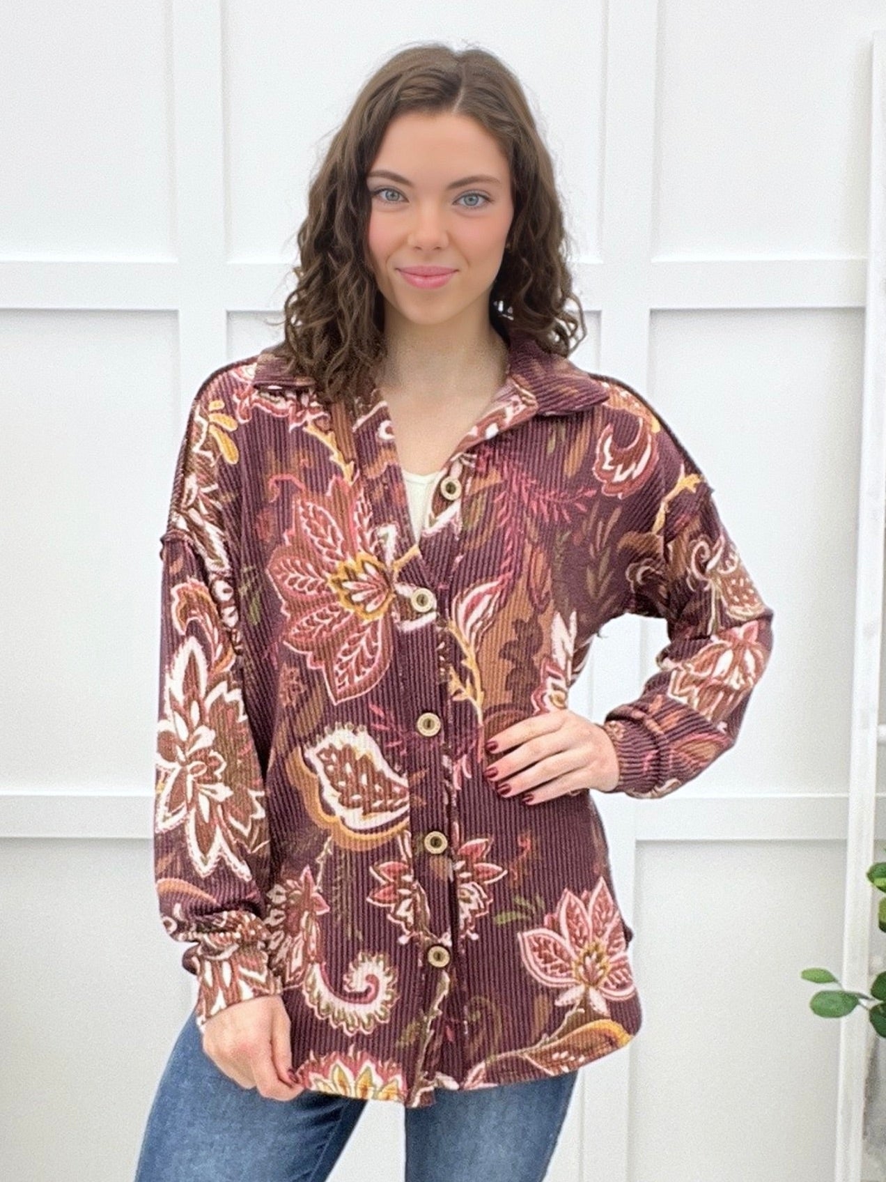 For What It's Worth Button-up Top